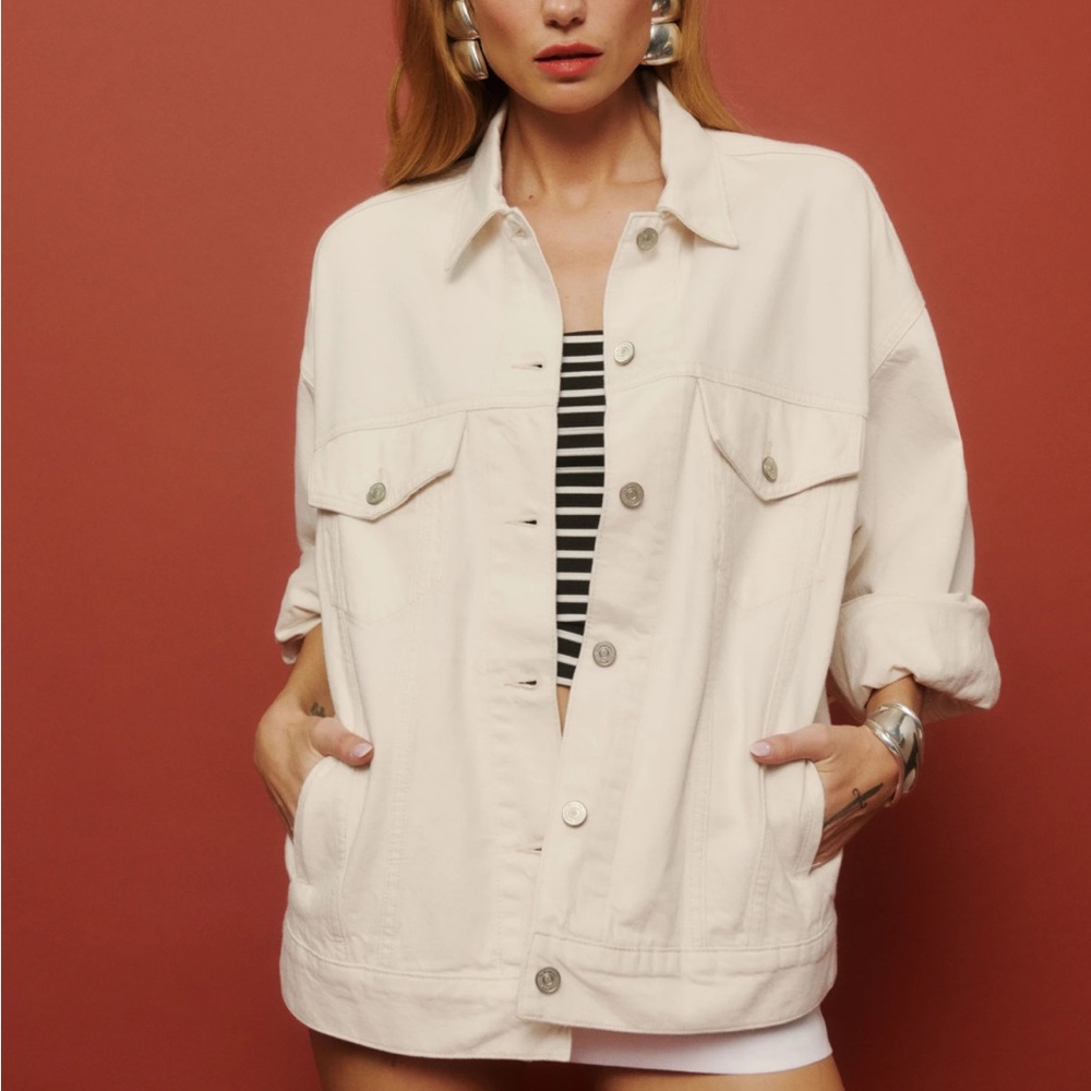 Reformation Brooks Oversized Denim Jacket